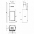 Стальная каминная топка Piazzetta MA 266 SL